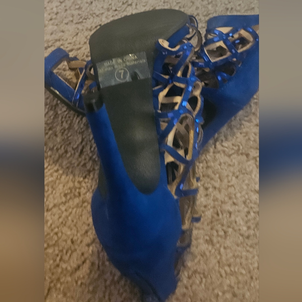 Dream Pairs Women's Rhinestone Ankle Strap Heel Sandals